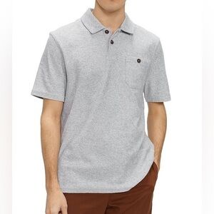 Ted Baker Terry Cloth Polo Gray Size Large